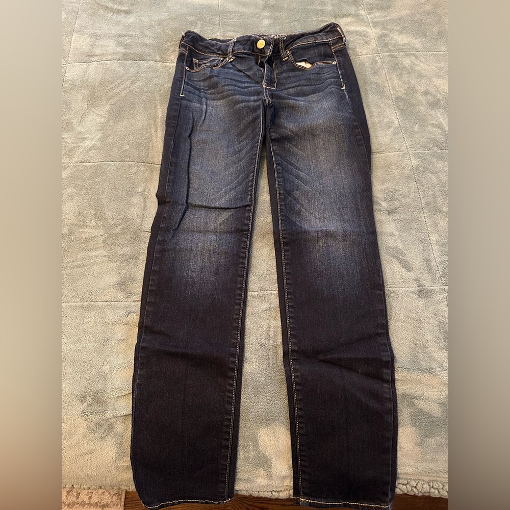 American Eagle Outfitters Dark Blue Denim Jeans - Size 4